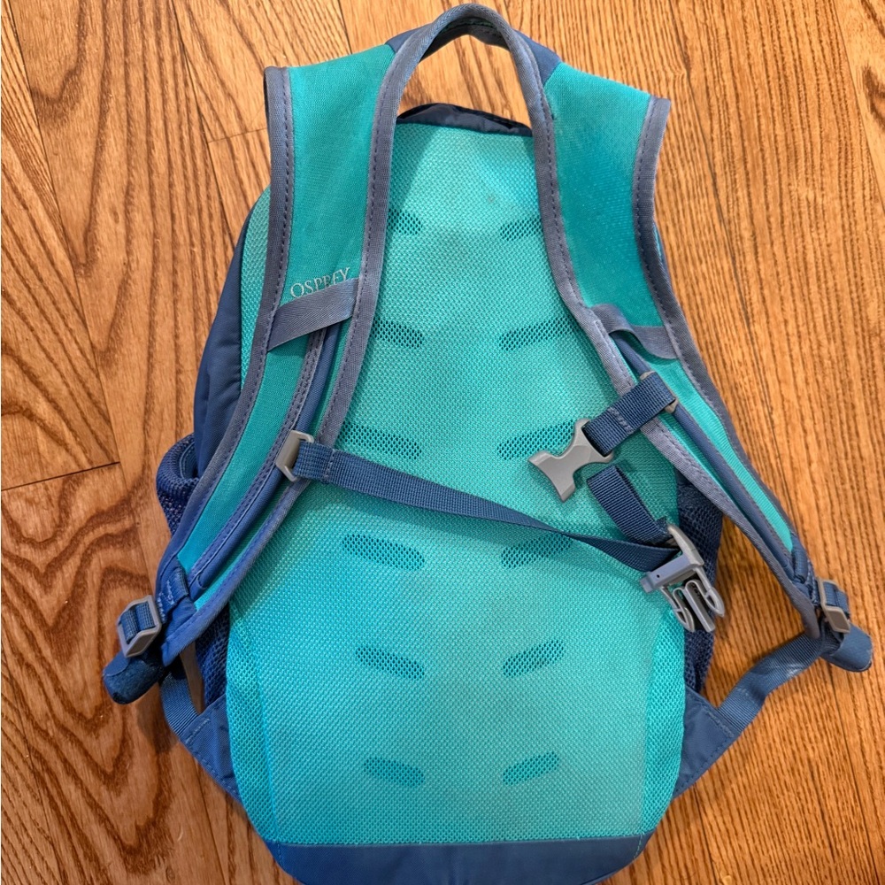 Osprey Kid Daylite Navy and Teal Backpack - Picture 3 of 5